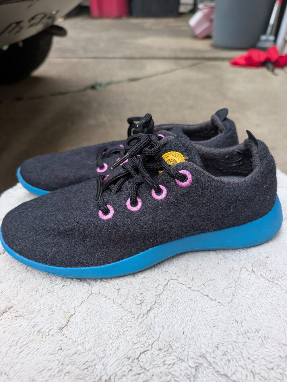 Women's Allbirds Wool Runners Sneakers Charcoal Gray Size 10